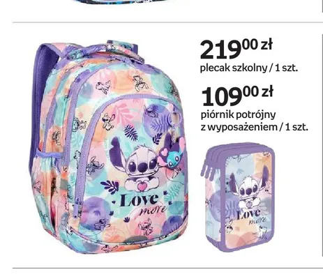 Plecak szkolny Stitch promocja w Empik