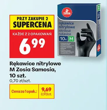 Rękawice nitrylowe M Zosia Samosia promocja w Biedronka