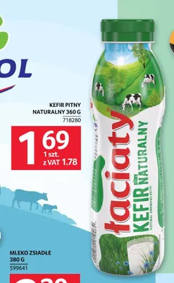 Kefir pitny naturalny Łaciaty promocja w Selgros