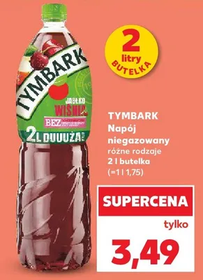 Napój niegazowany Tymbark jabłko wiśnia promocja w Kaufland