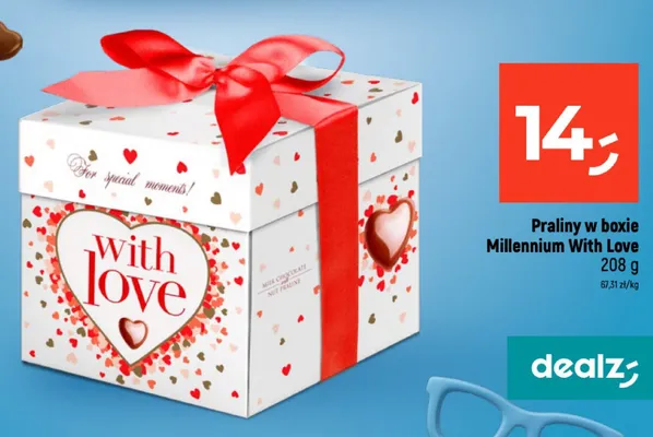 Praliny w boxie Millennium With Love promocja w Dealz