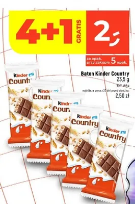 Baton Kinder Country promocja w Dealz