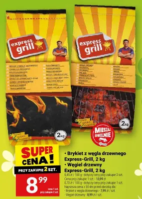 Brykiet z węgla drzewnego Express-Grill promocja w Twój Market