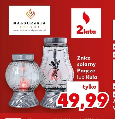 Znicz solarny Kula Małgorzata promocja w Kaufland