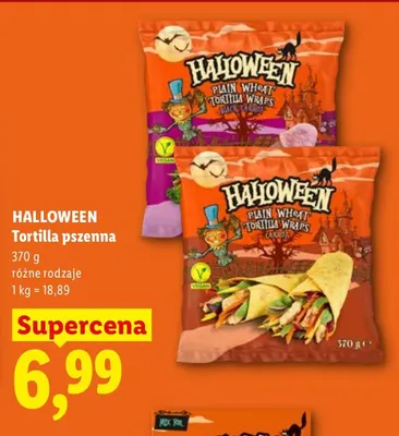 Tortilla pszenna Halloween Carrot promocja w Lidl