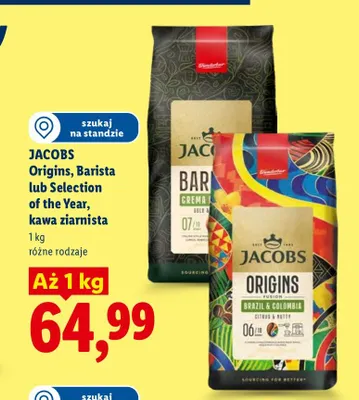 Kawa ziarnista Jacobs Barista promocja w Lidl
