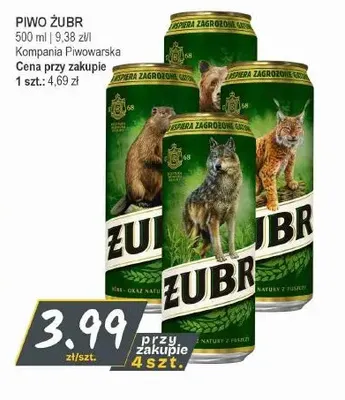 Piwo Żubr promocja w Słoneczko