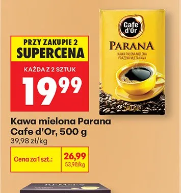 Kawa mielona Parana Cafe d'Or promocja w Biedronka