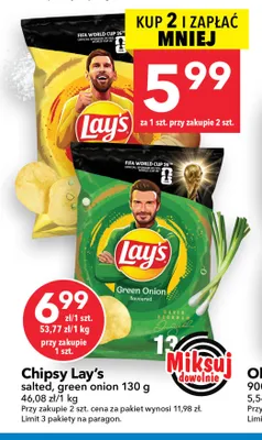 Chipsy Lay's green onion promocja w LEWIATAN