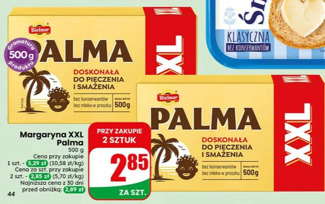 Margaryna XXL Palma Bielmar promocja w Dino