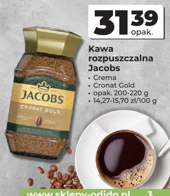 Kawa rozpuszczalna Jacobs Crema promocja w Odido