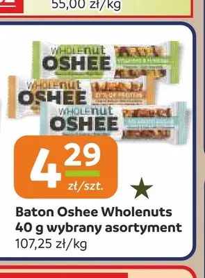 Baton Oshee Wholenuts promocja w Społem Częstochowa