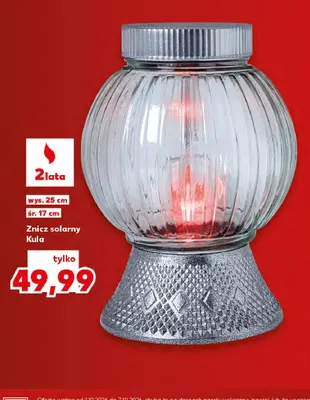 Znicz solarny Kula promocja w Kaufland