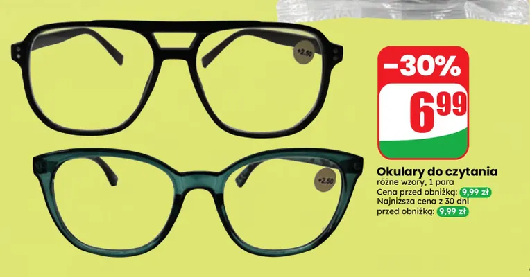 Okulary do czytania promocja w Dino