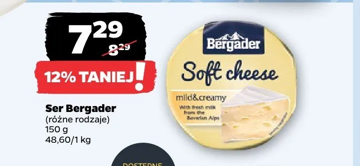 Ser Bergader promocja w Netto