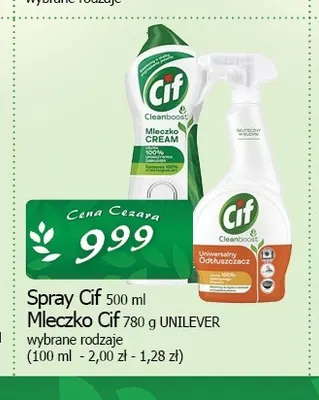 Spray Cif promocja w CEZAR Delikatesy