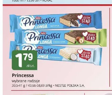 Wafel Princessa Longa Kokosowa promocja w Marketvita