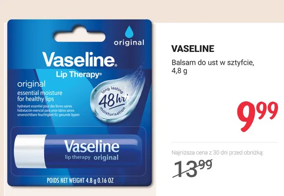 Balsam do ust w sztyfcie promocja w Rossmann