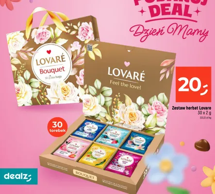 Zestaw herbat Lovare 30-pak 2g promocja w Dealz