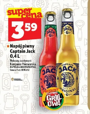 Napój piwny Captain Jack Original promocja w TOPAZ