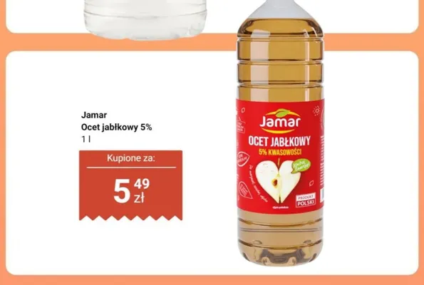 Ocet jabłkowy 5% Jamar promocja w Dino