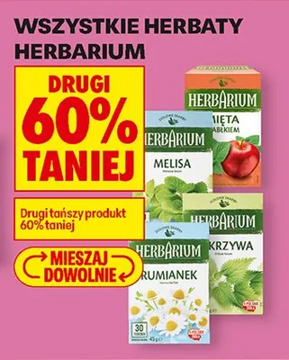 Wszystkie herbaty Herbarium DRUGA -60% promocja w Biedronka