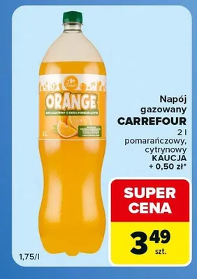 Napój gazowany Carrefour pomarańczowy promocja w Carrefour Express