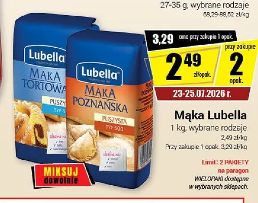 Mąka Lubella tortowa promocja w Premium Nasz Sklep