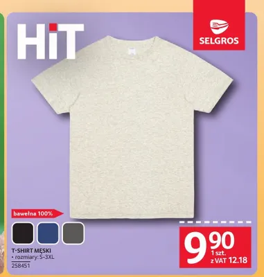 T-shirt męski promocja w Selgros