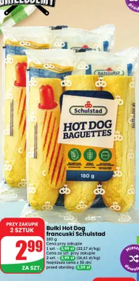 Bułki Hot Dog francuski Schulstad promocja w Dino