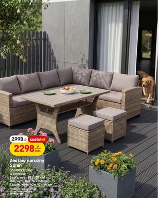 Zestaw narożny Solari promocja w Castorama