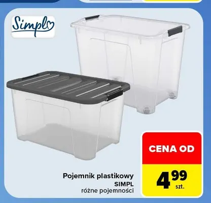 Pojemnik plastikowy Simpl promocja w Carrefour