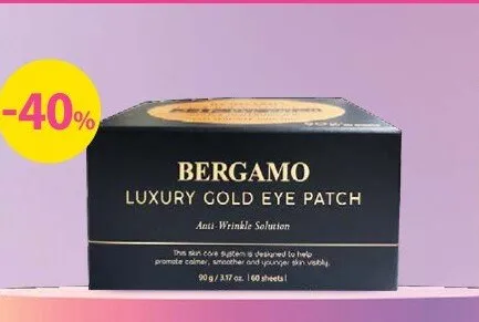 Płatki pod oczy Bergamo Luxury Gold promocja w Hebe
