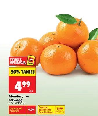 Mandarynka na wagę promocja w Biedronka