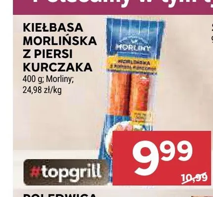 Kiełbasa Morlińska z piersi kurczaka Morliny promocja w Stokrotka