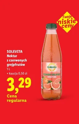 Nektar z czerwonych grejpfrutów Solevita promocja w Lidl