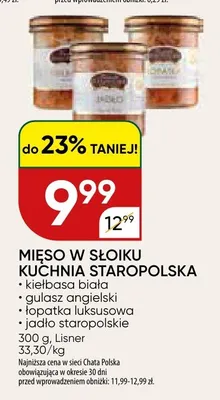 Kiełbasa biała Kuchnia Staropolska promocja w Chata Polska