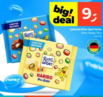 Czekolada fine milk Ritter sport promocja w Dealz