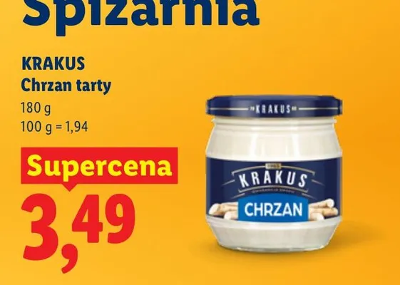 Chrzan tarty promocja w Lidl