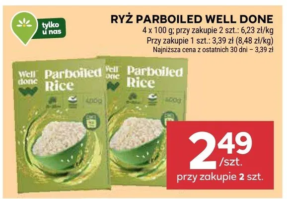 Ryż Parboiled Well Done promocja w Stokrotka