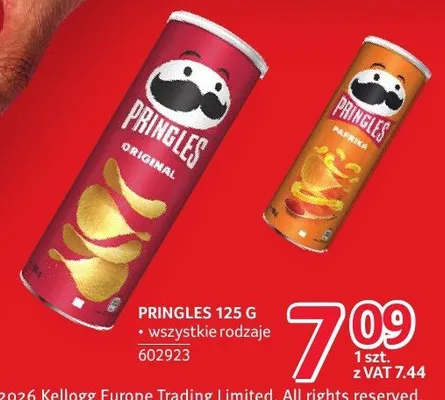 Chipsy Pringles 125 g promocja w Selgros