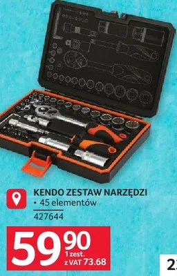 Zestaw narzędzi Kendo 45 elementów promocja w Selgros