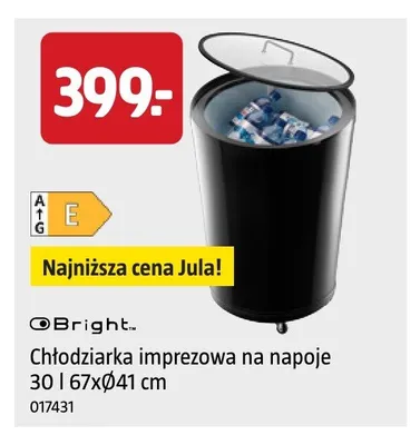 Chłodziarka imprezowa na napoje Bright 30 l promocja w Jula