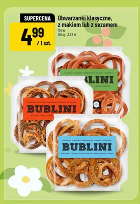 Obwarzanki z makiem Bublini promocja w POLOmarket