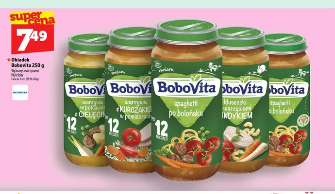 Obiadek warzywa z kurczakiem w pomidorach BoboVita promocja w TOPAZ