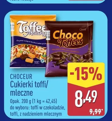 Cukierki toffi Choceur promocja w Aldi