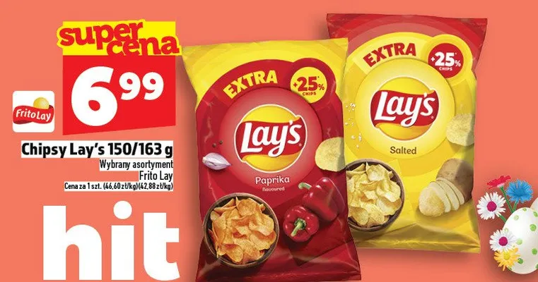 Chipsy Lay's 150/163g promocja w TOPAZ