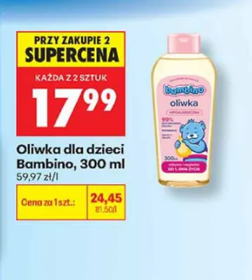 Oliwka dla dzieci Bambino promocja w Biedronka