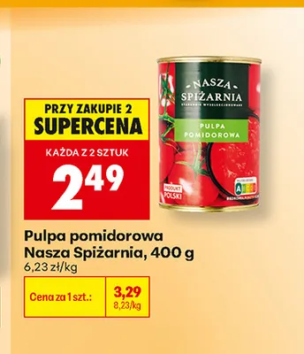 Pulpa pomidorowa Nasza Spiżarnia promocja w Biedronka