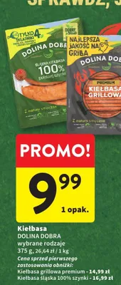 Kiełbasa grillowa premium Dolina Dobra promocja w Intermarche